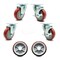 Service Caster Regency 600UBCKIT6 U-Boat Cart Caster and Wheel Replacement Set - USAREG20S414PPUBRED-TP2-2-TLB-2PPUD820-2 - alternate 1